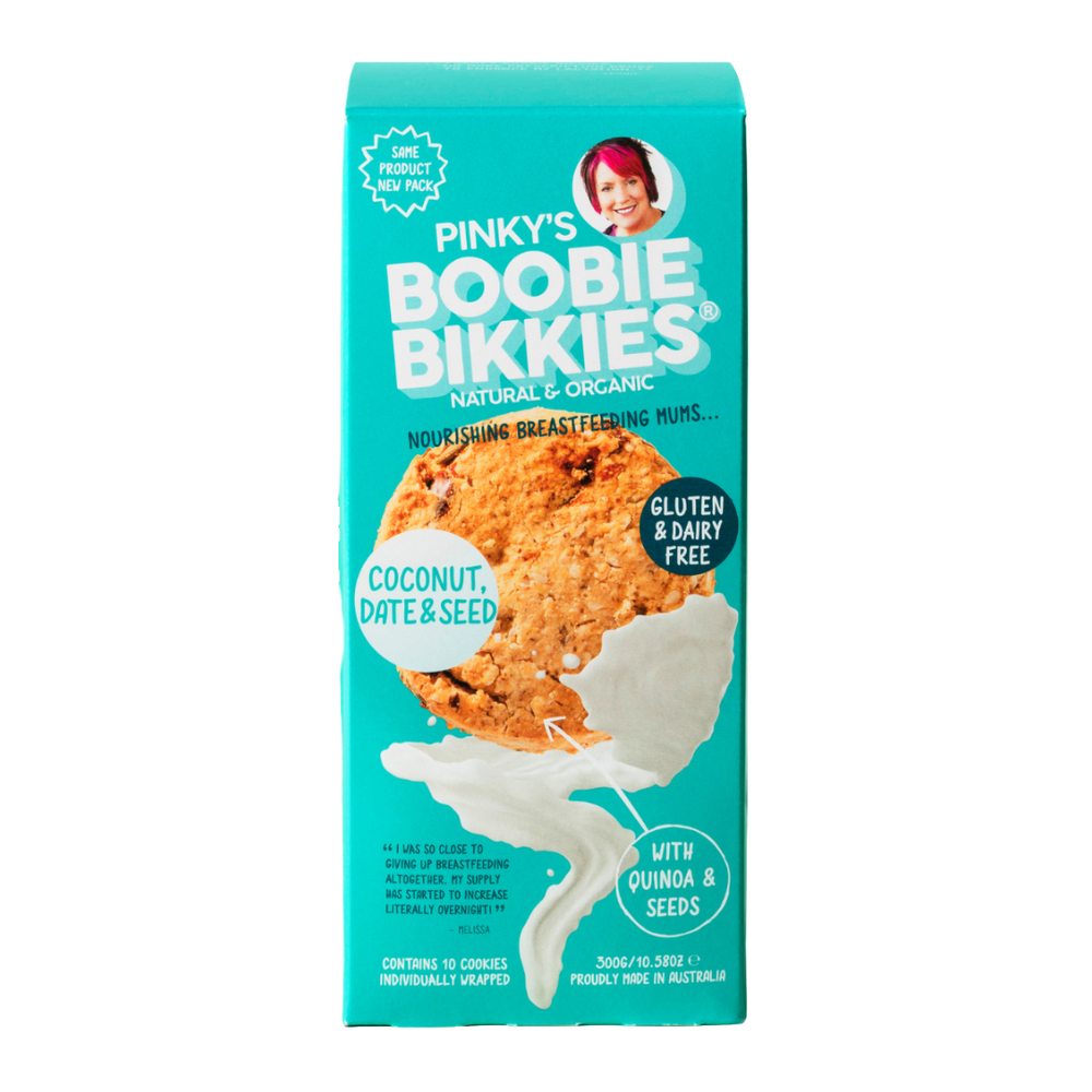 Boobie Bikkies Coconut Date and Seed GF DF lactation cookies, single pack