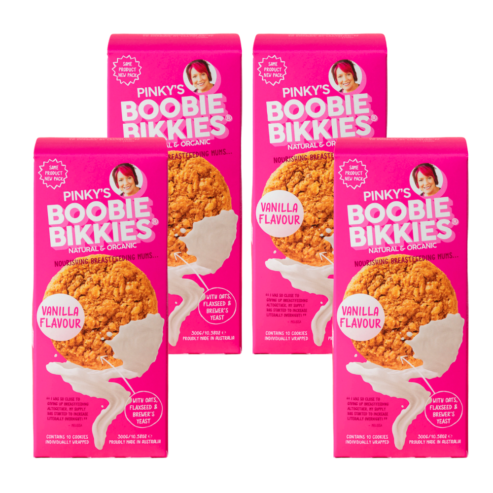 Boobie Bikkies lactation cookies, 4 pack bundle.