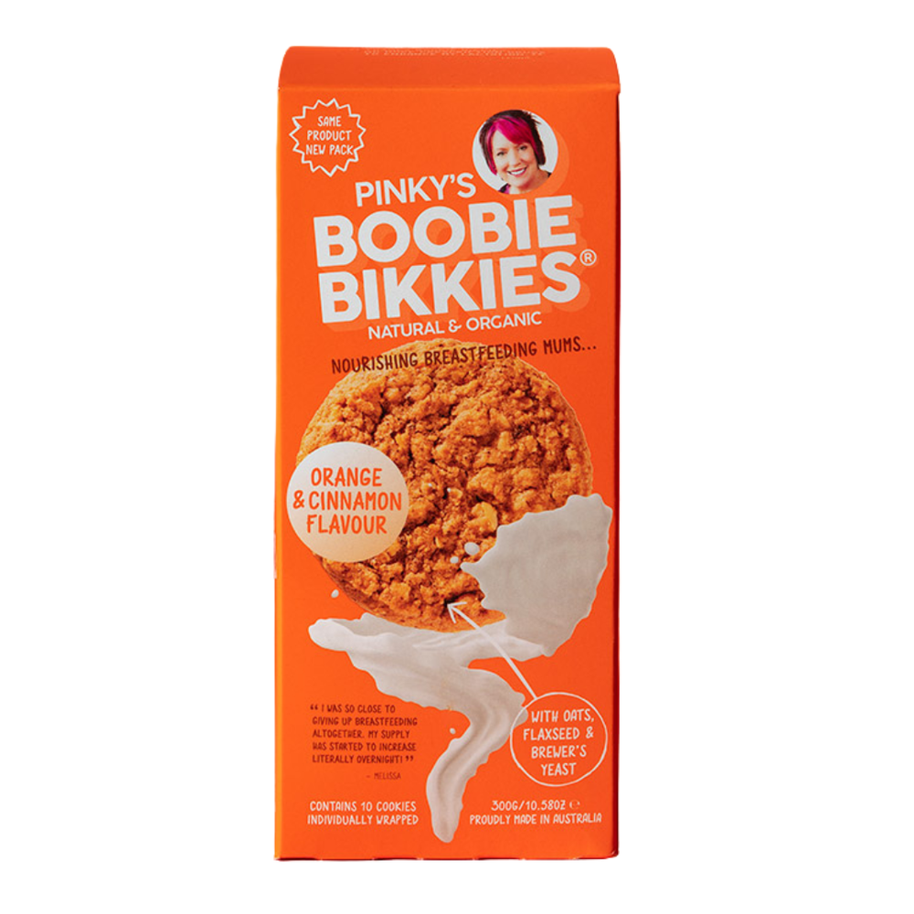 Boobie Bikkies Orange and Cinnamon lactation cookies, single pack