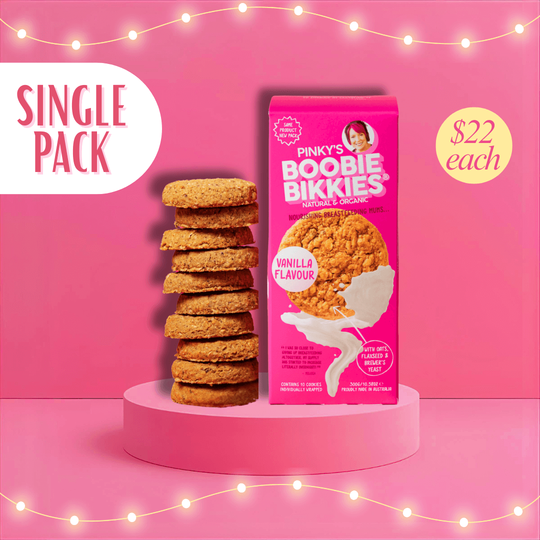 Boobie Bikkies® Vanilla – The Original Lactation Cookies – Boobie Foods